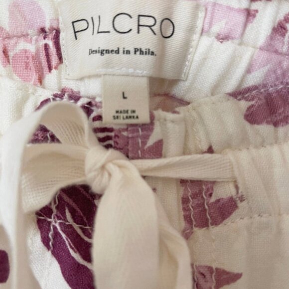 Brand New Pilcro Linen Printed Beach Cargo Pants - Picture 10 of 13